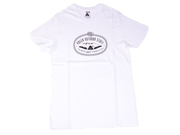 POLER APPAREL SOFTGOODS LASSO LOGO TEE - WHITE