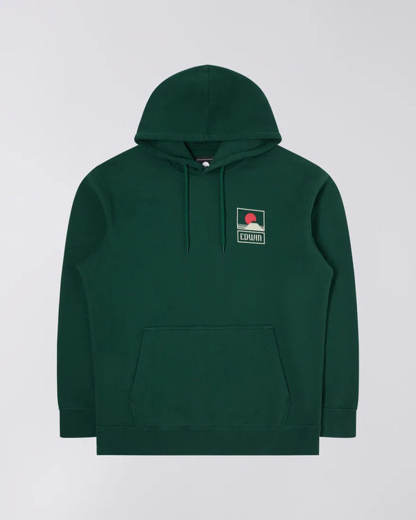 EDWIN - Sunset On Mt Fuji Hoody - Pine Grove