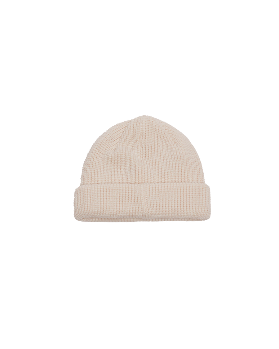 OBEY Micro Beanie in Beige back