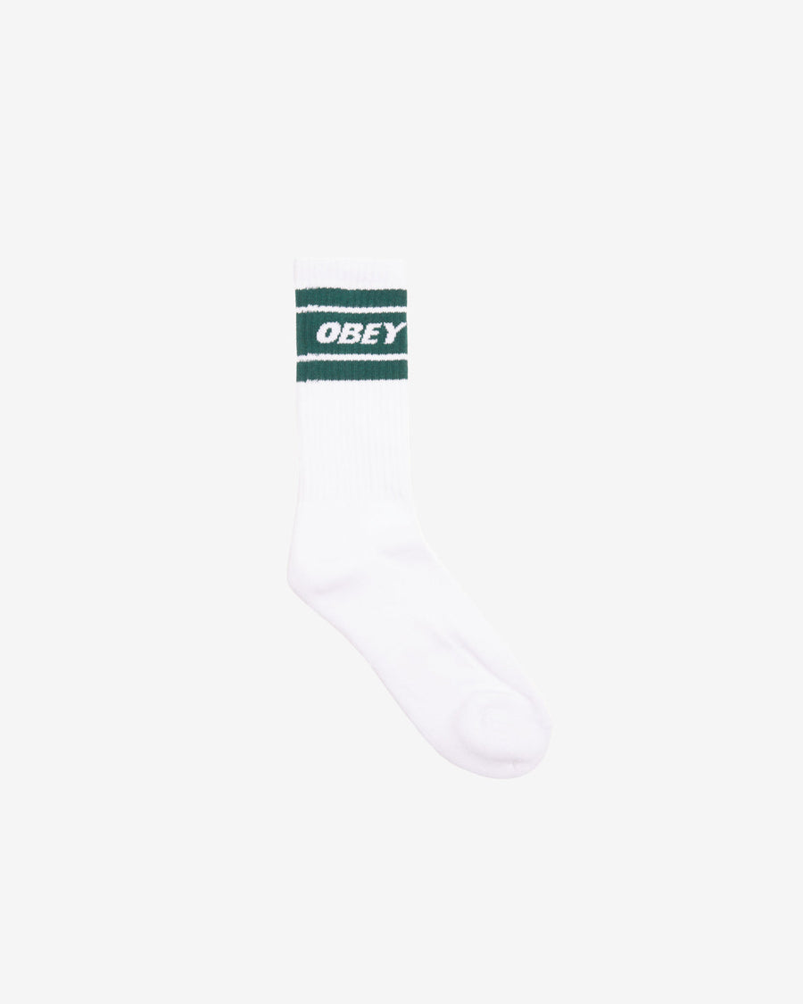 Obey Cooper II Socks - White / Botanical Garden