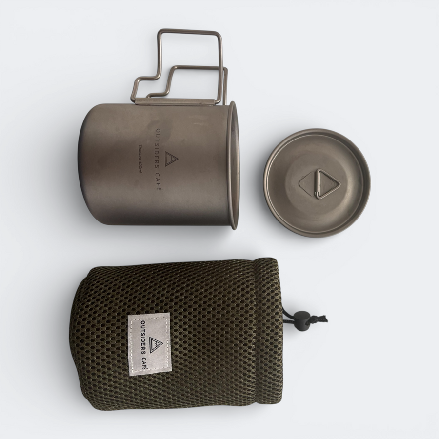 Outsiders Cafe - Titanium Camping Mug 420ml
