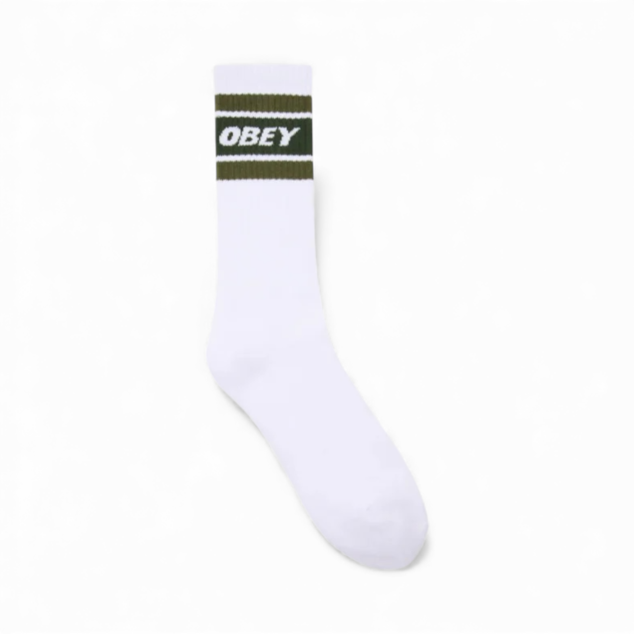 Obey Cooper 2 Socks - White / Kombu Green
