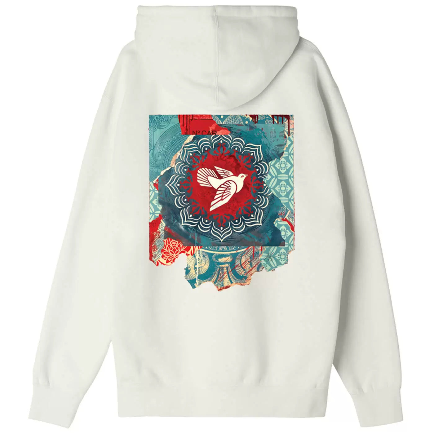 Obey Peace Dove Blue Hoodie - Unbleached