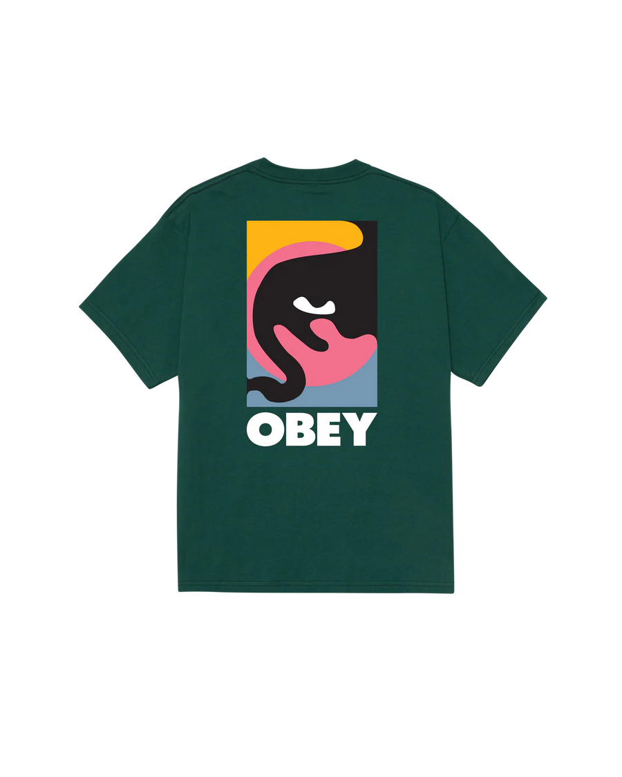 Obey Quarter Icon T-Shirt - Rainforest