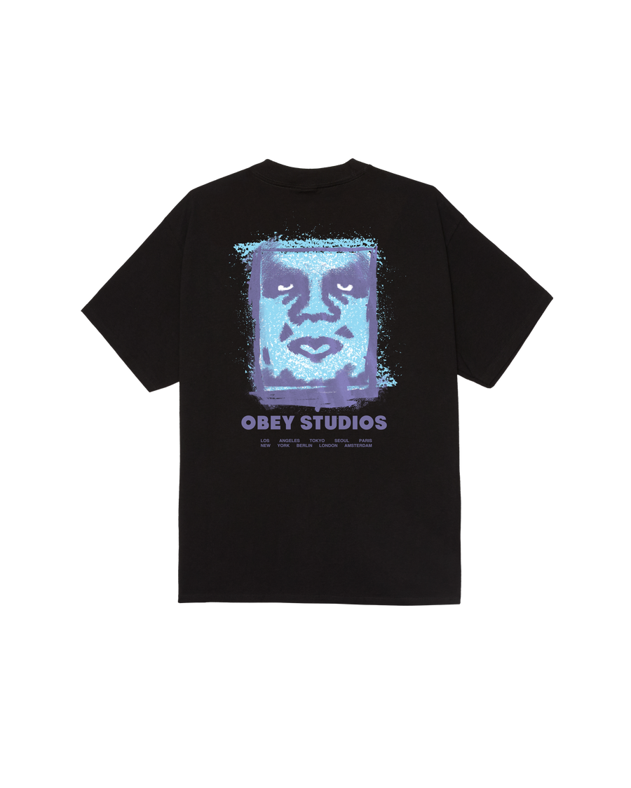 Obey Chalky Icon T-Shirt - Black