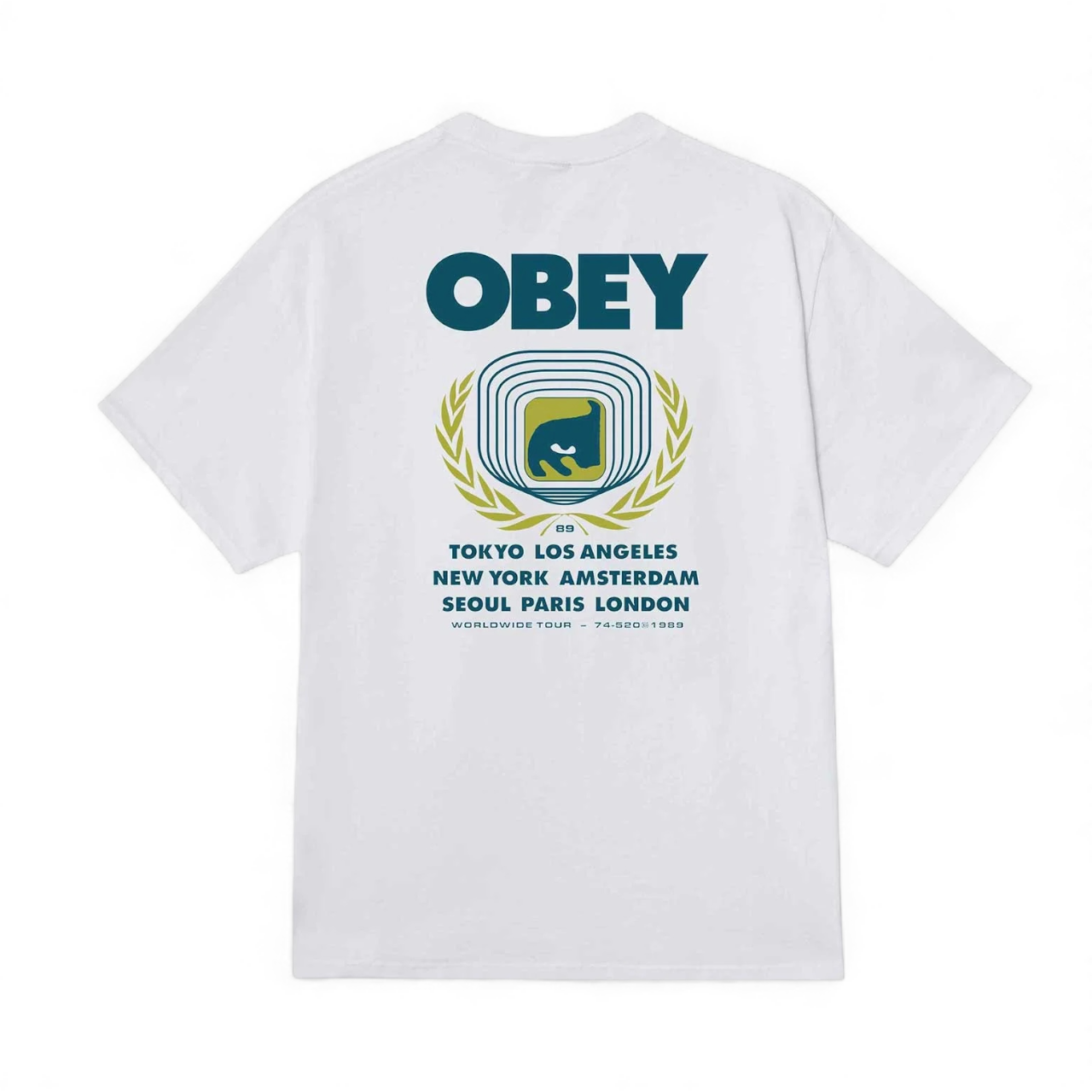 Obey Icon Eye Wreath T-Shirt - White