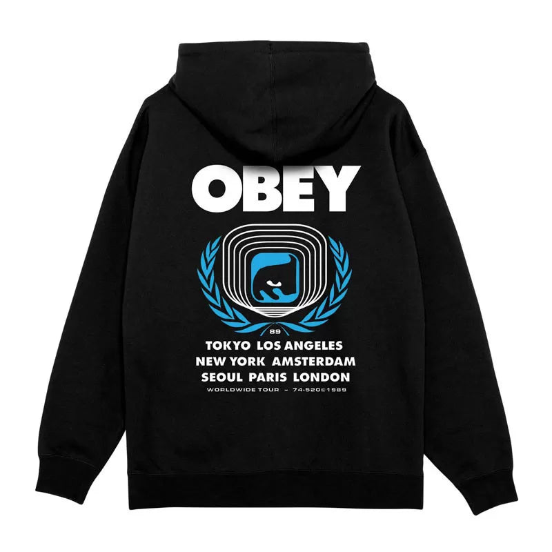 Obey Icon Eye Wreath Hoody - Black