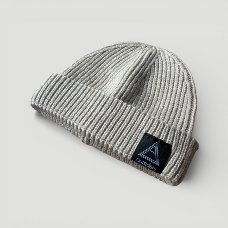 Outsiders Woven Skele Logo Beanie - Stone