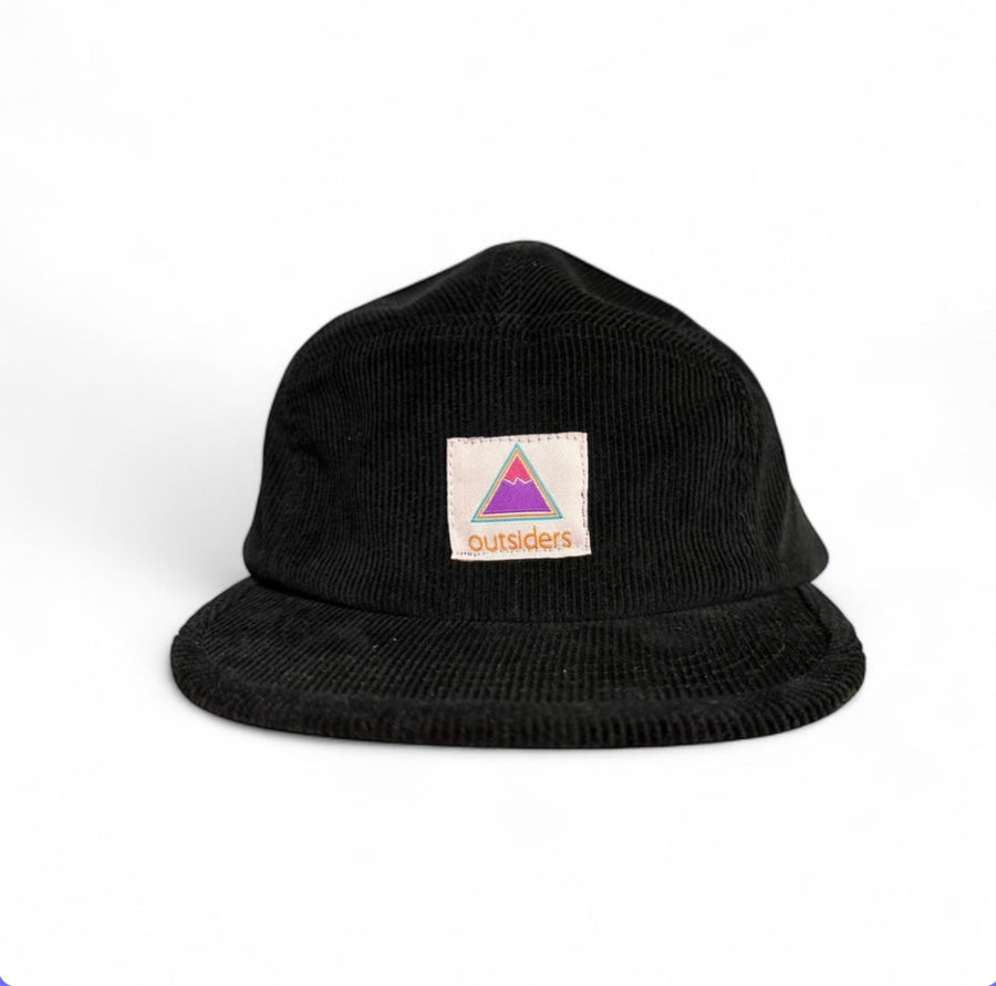 Outsiders Organic Cord 5 Panel Cap - Black product image