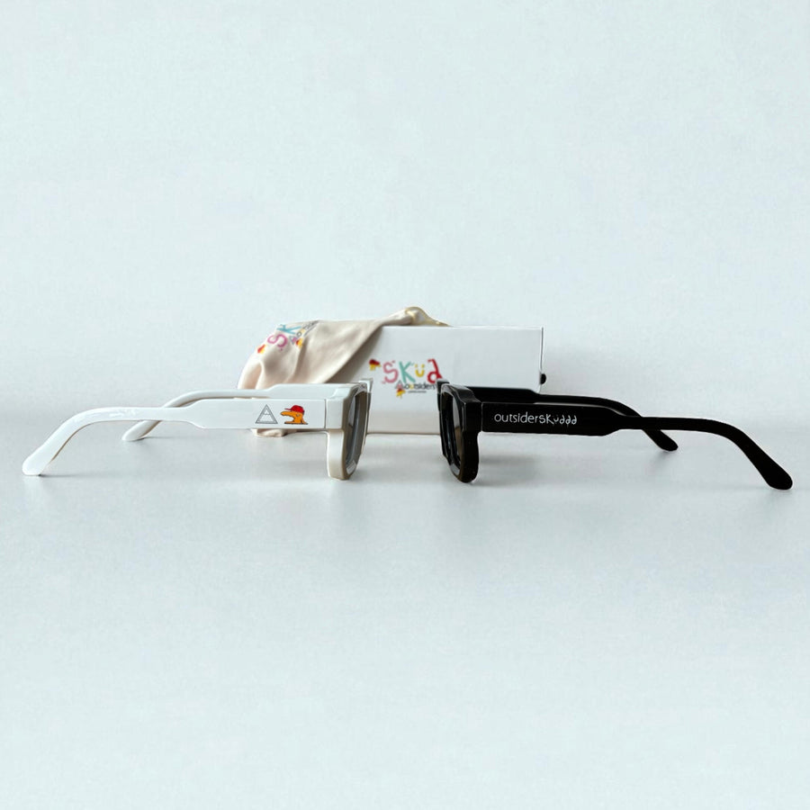 Outsiders x Skuddd Sunglasses - White