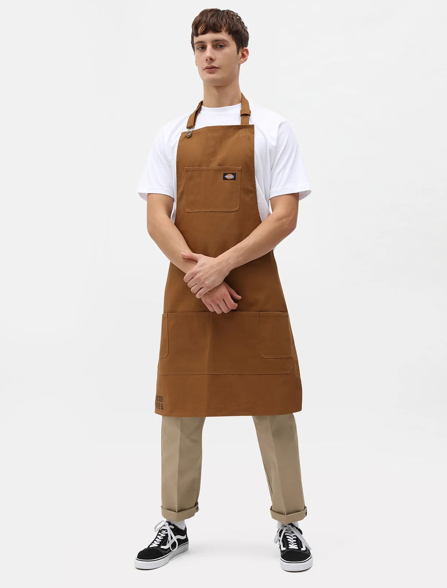 Dickies Bib Apron - Brown Duck