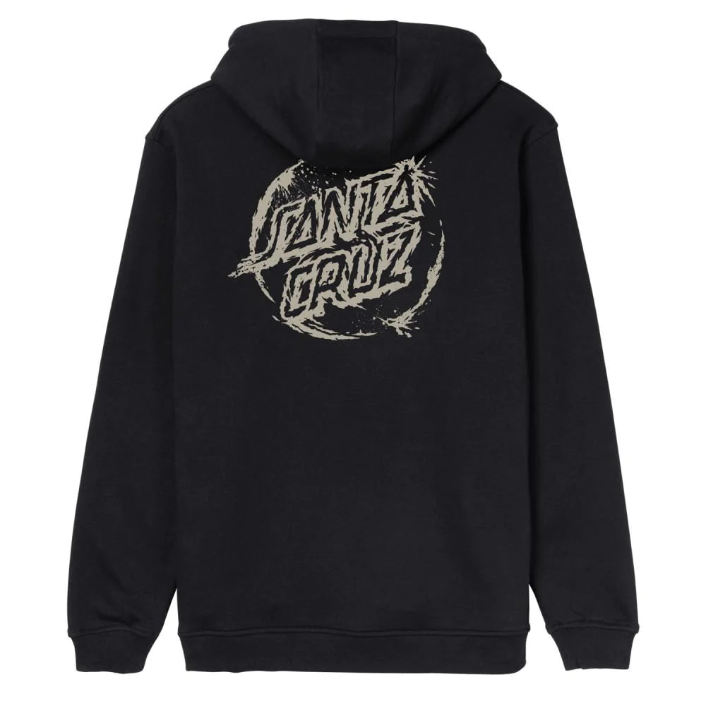 Santa Cruz  Erode Dot Mono Hoodie - Black