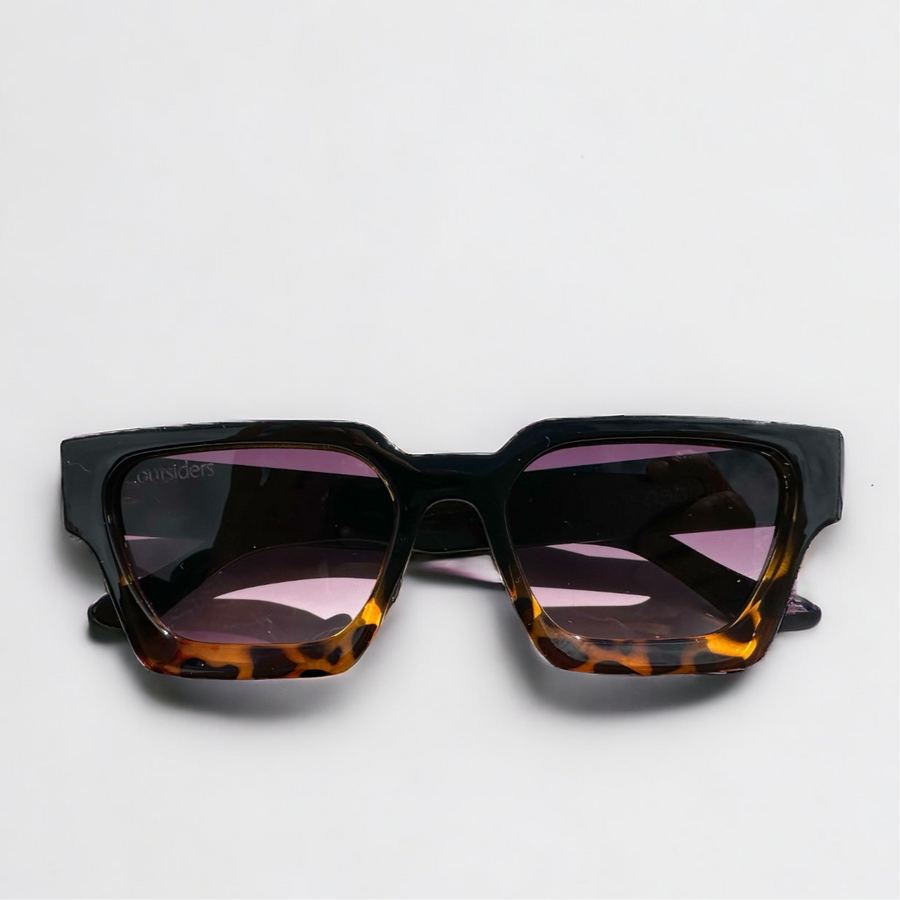 Outsiders Waved Sunglasses - Tortoise Fade / Pink