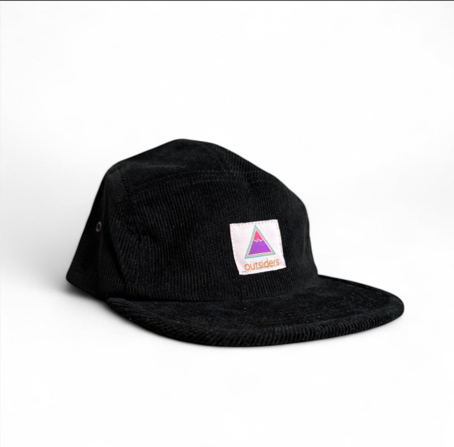 Outsiders Organic Cord 5 Panel Cap - Black product image