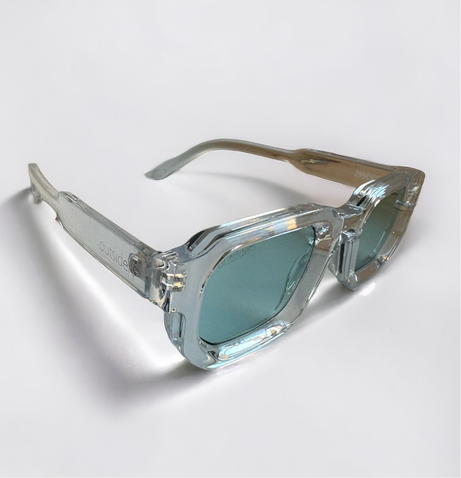 Outsiders Cascade Sunglasses - Clear / Powder Blue