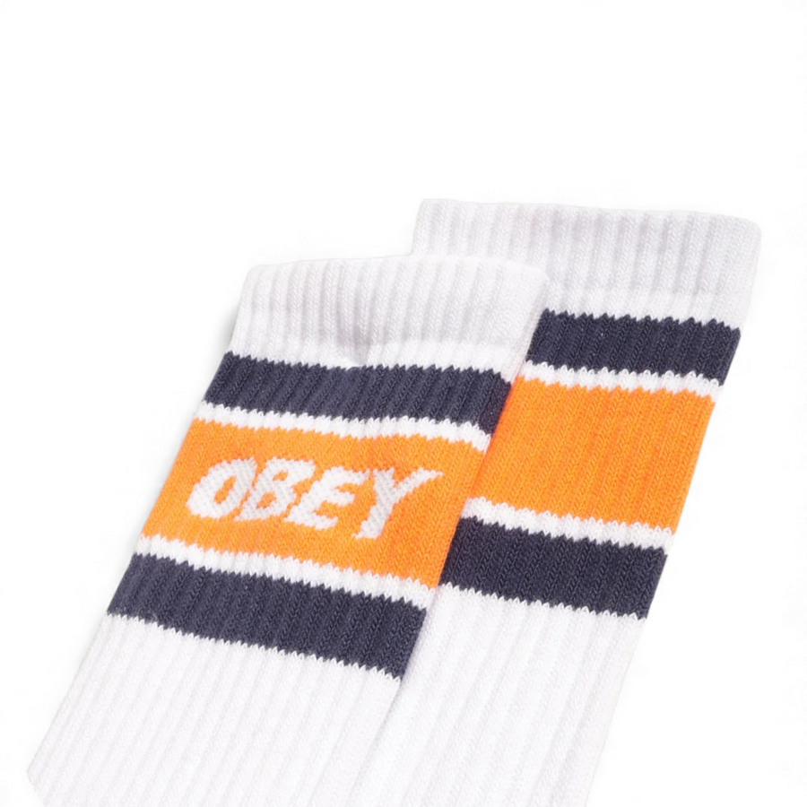 Obey Cooper 2 Socks - White / Orange product image 2