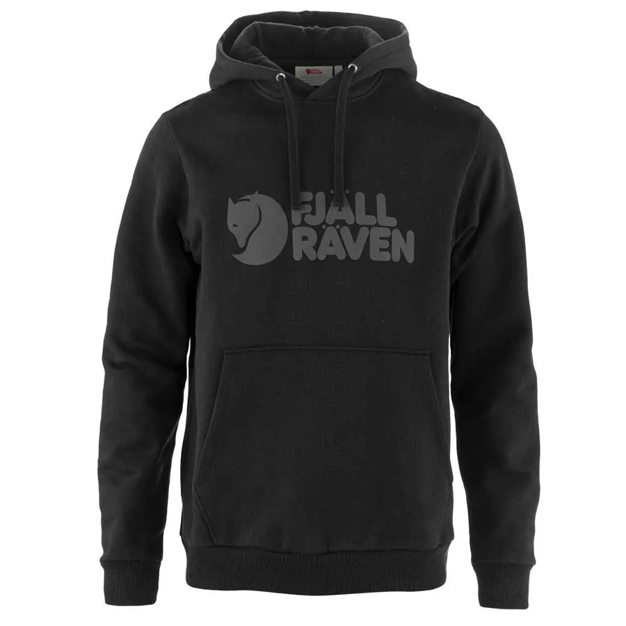 Fjallraven Logo Hoodie - Black