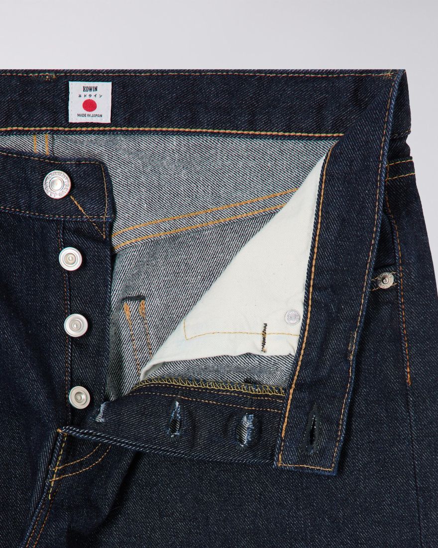 Edwin Kaihara Regular Tapered Indigo Stretch Denim - Blue Rinsed product image 6
