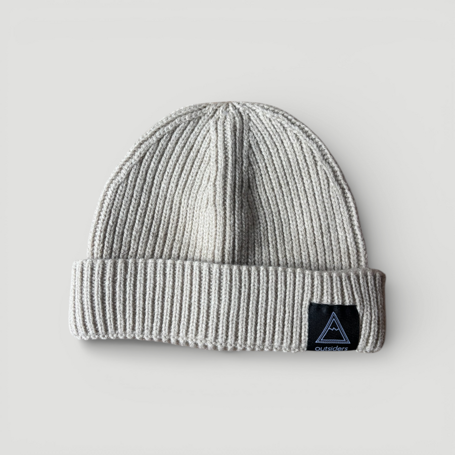 Outsiders Woven Skele Logo Beanie - Stone
