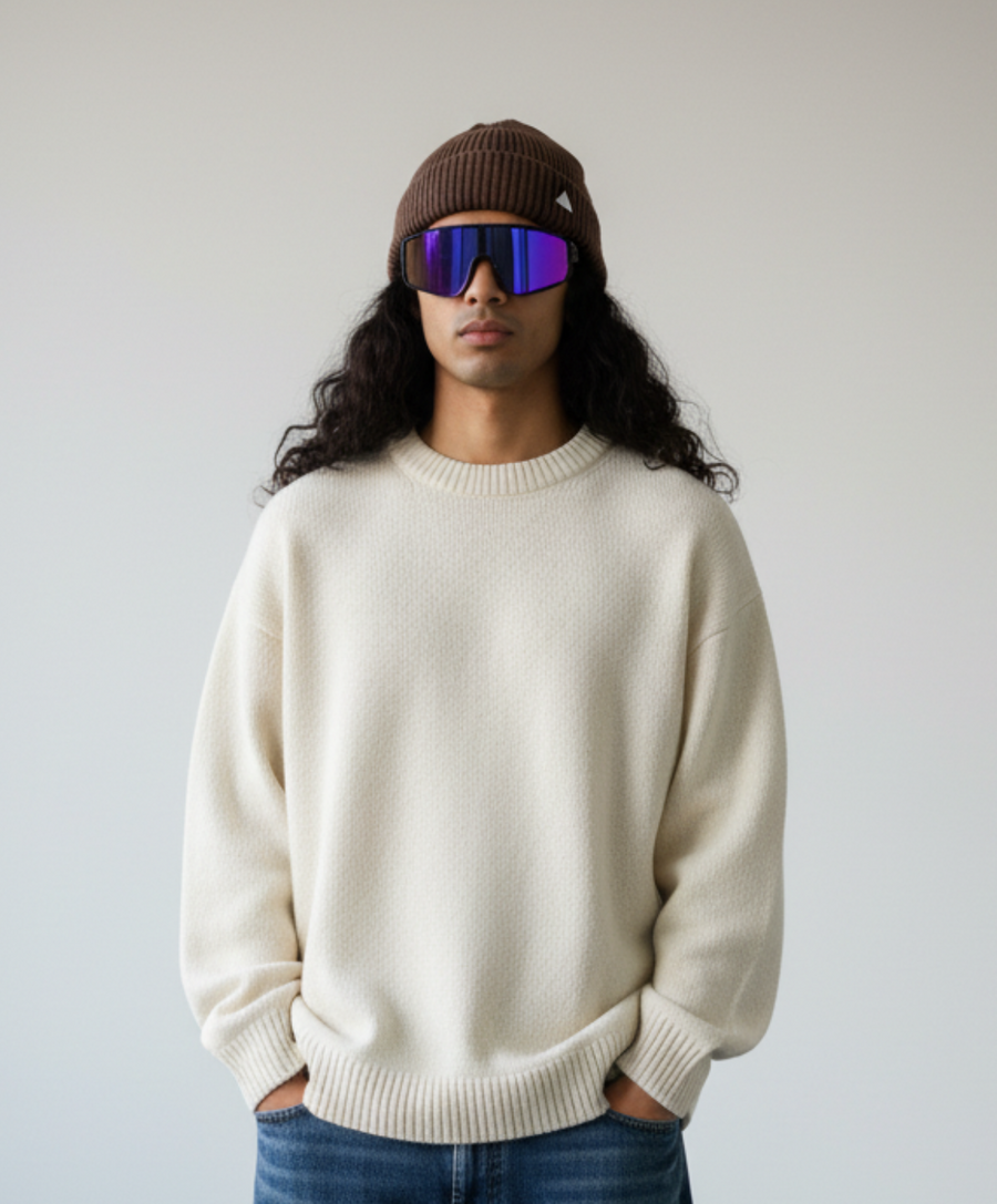 Outsiders Skele Logo Beanie - Brown