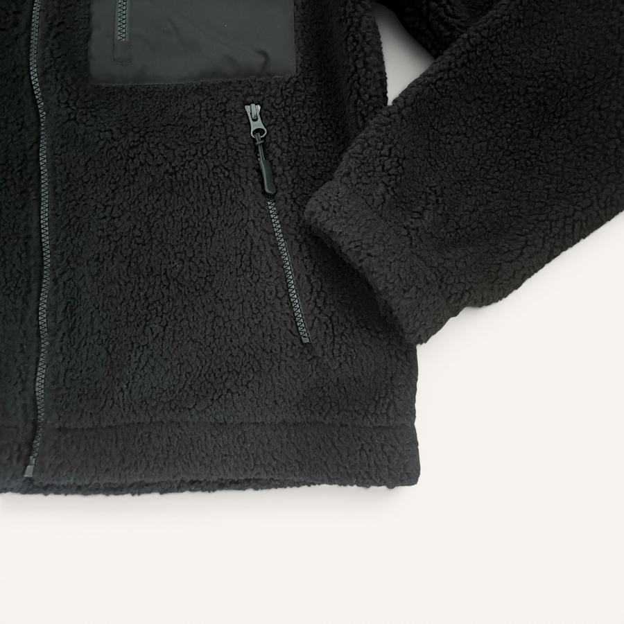 Outsiders Full Zip Sherpa Fleece - Black