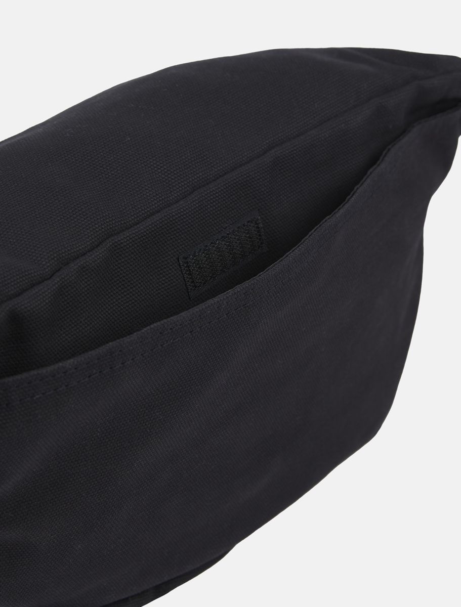 Duck Canvas Cross Body Bum Bag - Black