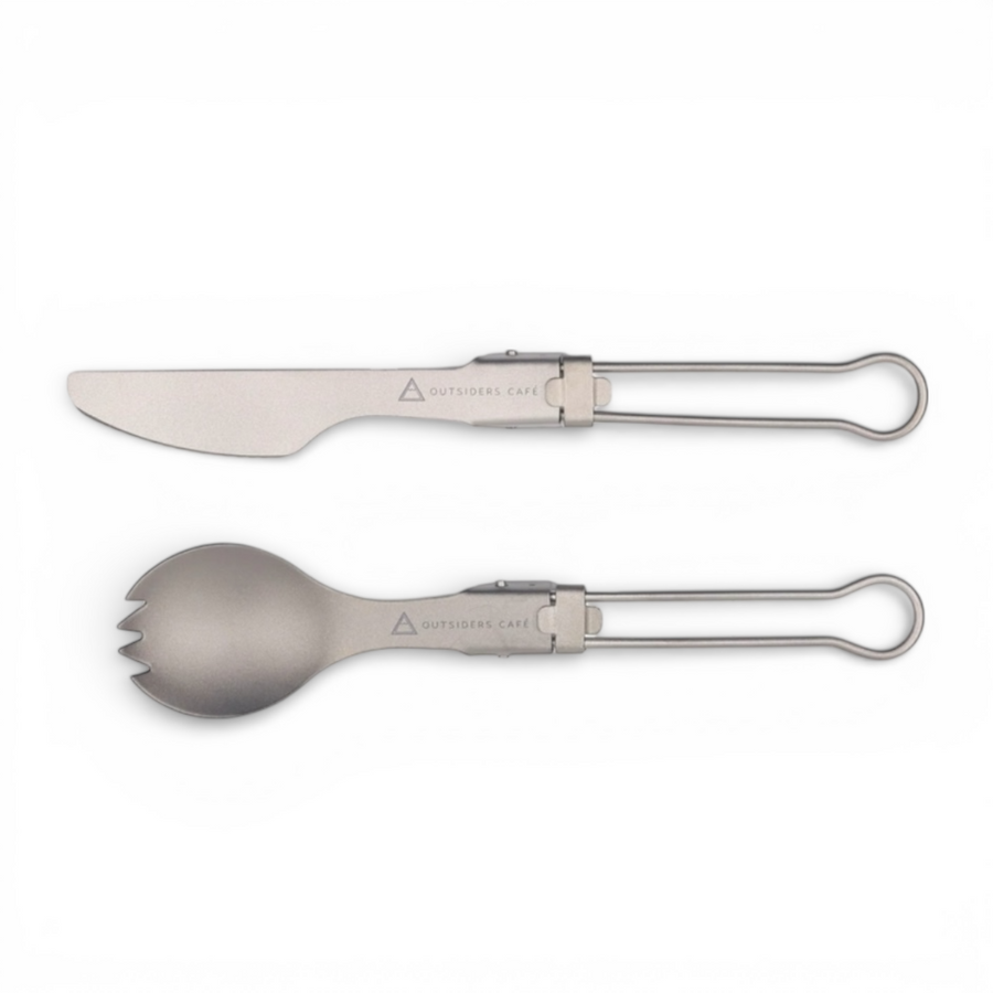 Outsiders Cafe Titanium Knife & Spork Set