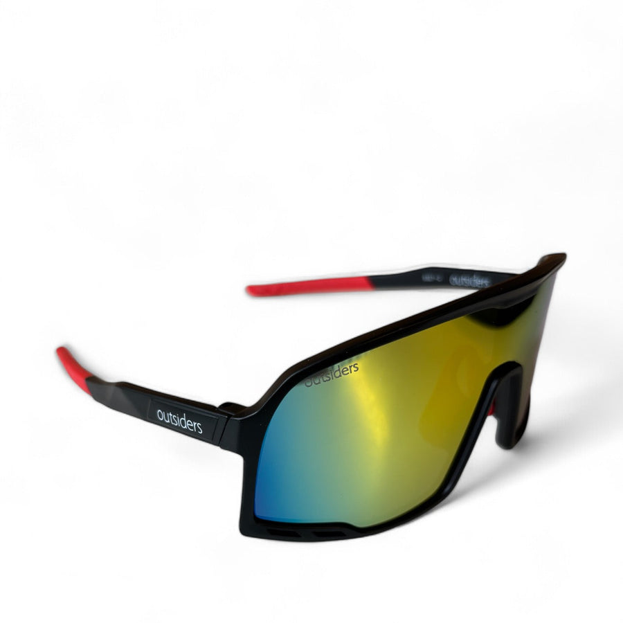 Outsiders Rush Sunglasses - Black Red Scorch