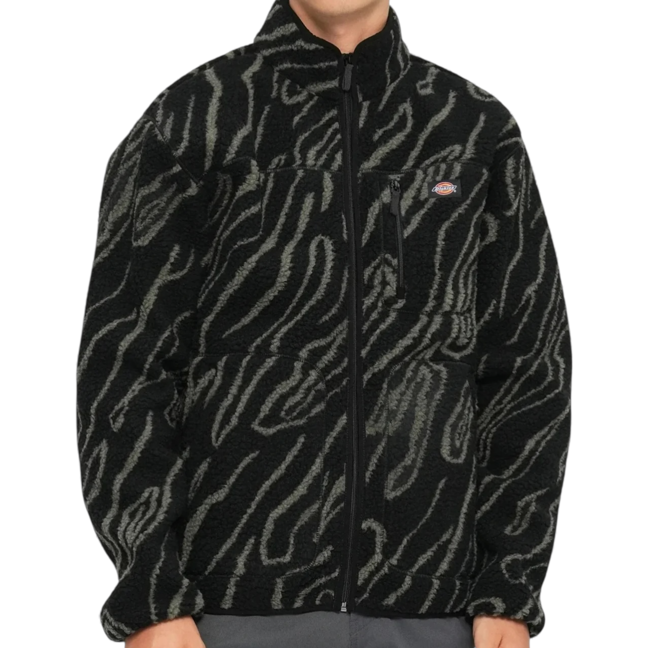 Dickies Mount Hope Fleece Jacket - Black Print