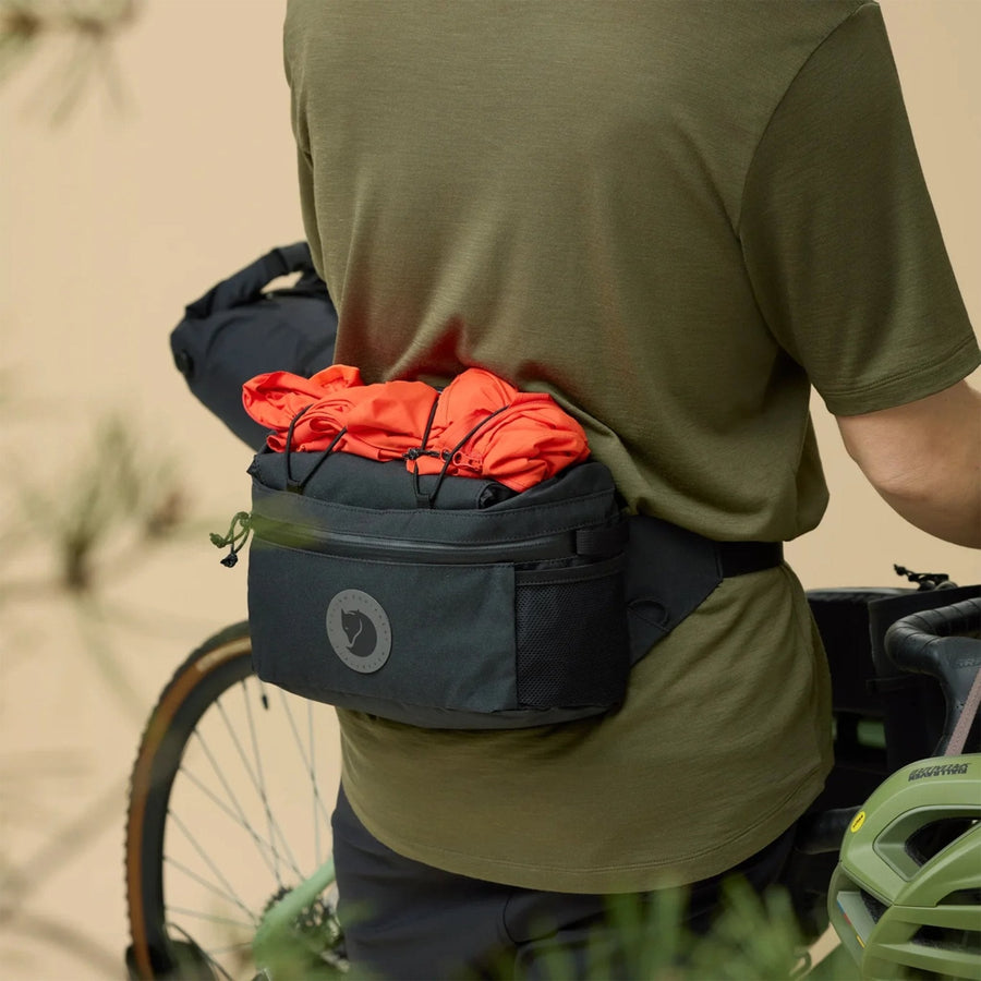 Fjallraven Hoja Expandable Hip Pack - Black model view