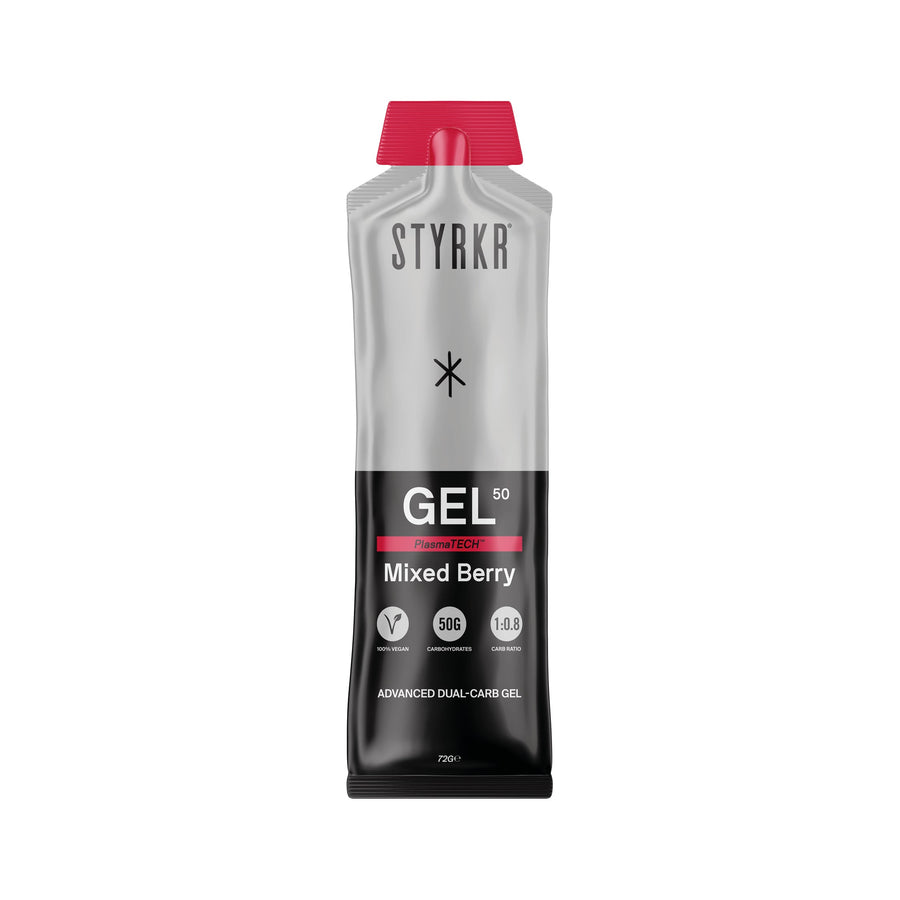 Styrkr GEL50 Dual Carb Gel - Mixed Berry Single Sachet