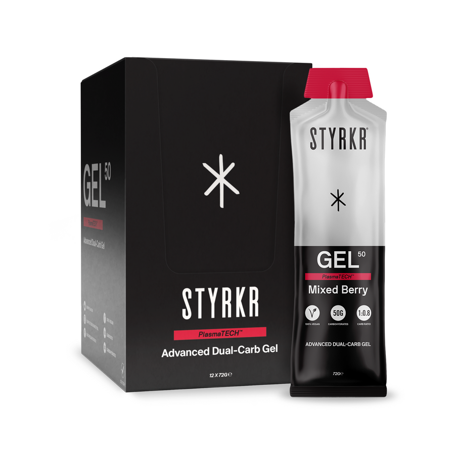 Styrkr GEL50 Dual Carb Gel - Mixed Berry Single Sachet