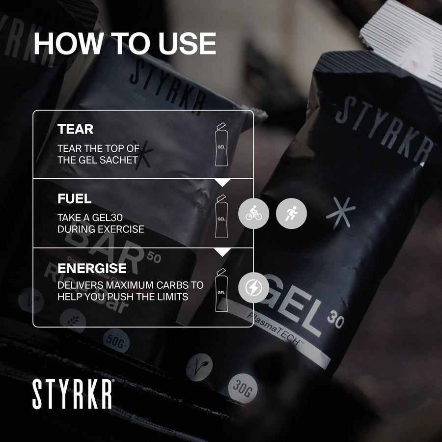 Styrkr GEL30 Advanced Dual Carb Gel - Single Sachet