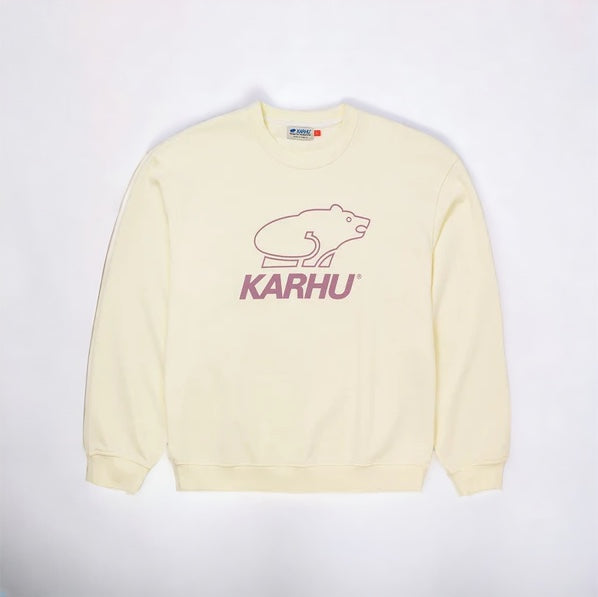 Karhu Basic Logo Crewneck - Marshmallow / Lilas