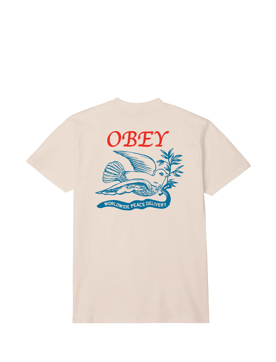 Obey Peace Delivery Dove T-Shirt - Cream product image 2