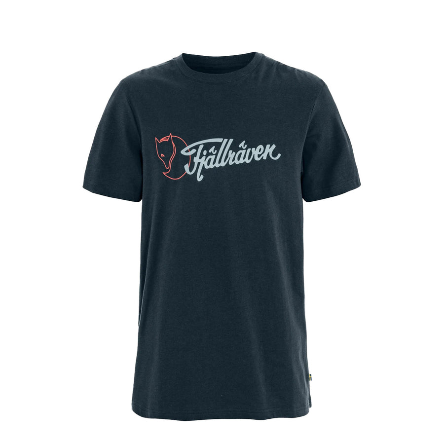 Fjallraven Archive Logo T-Shirt - Dark Navy front view