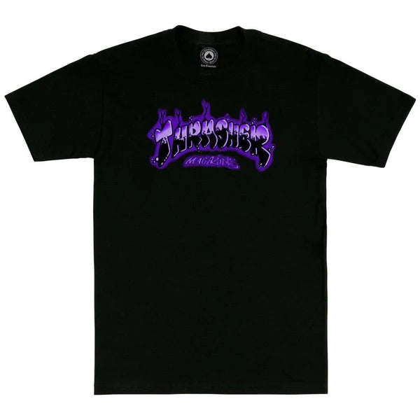 Thrasher - Airbrush T-Shirt - Black/Purple