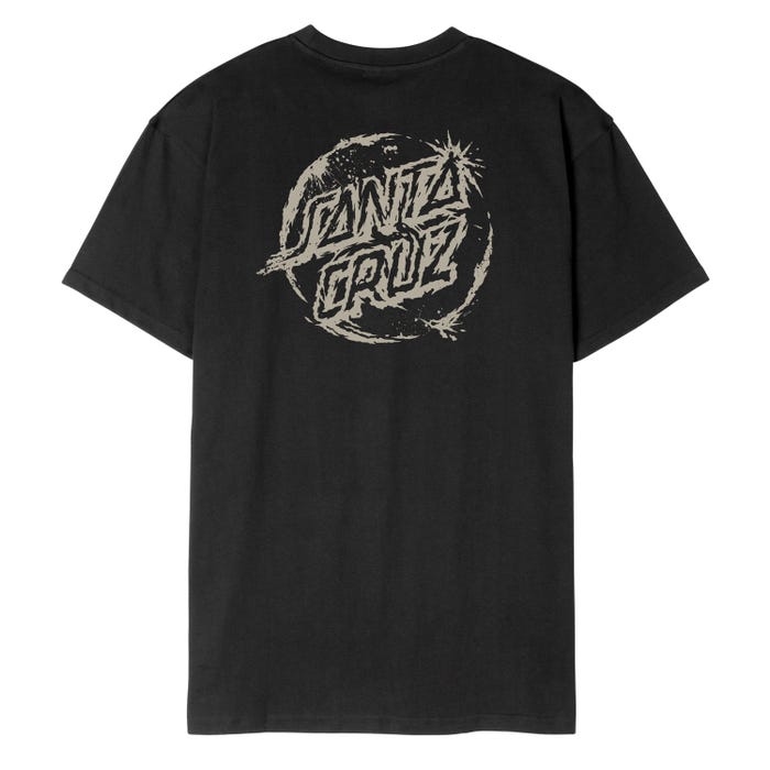 Santa Cruz Erode Dot Mono T-Shirt - Black