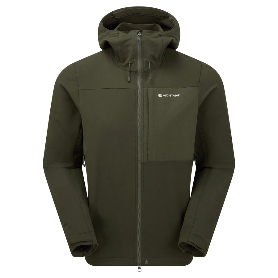 Montane Tenacity XT Hooded Soft Shell Jacket - Oak Green
