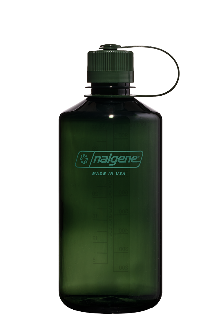Nalgene 1L Tritan Renew Narrow Mouth Bottle - Monochrome Jade