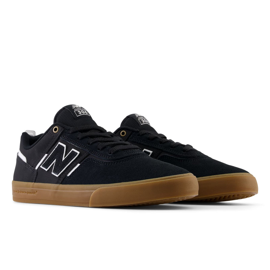 New Balance Numeric 306 - Black / White top view