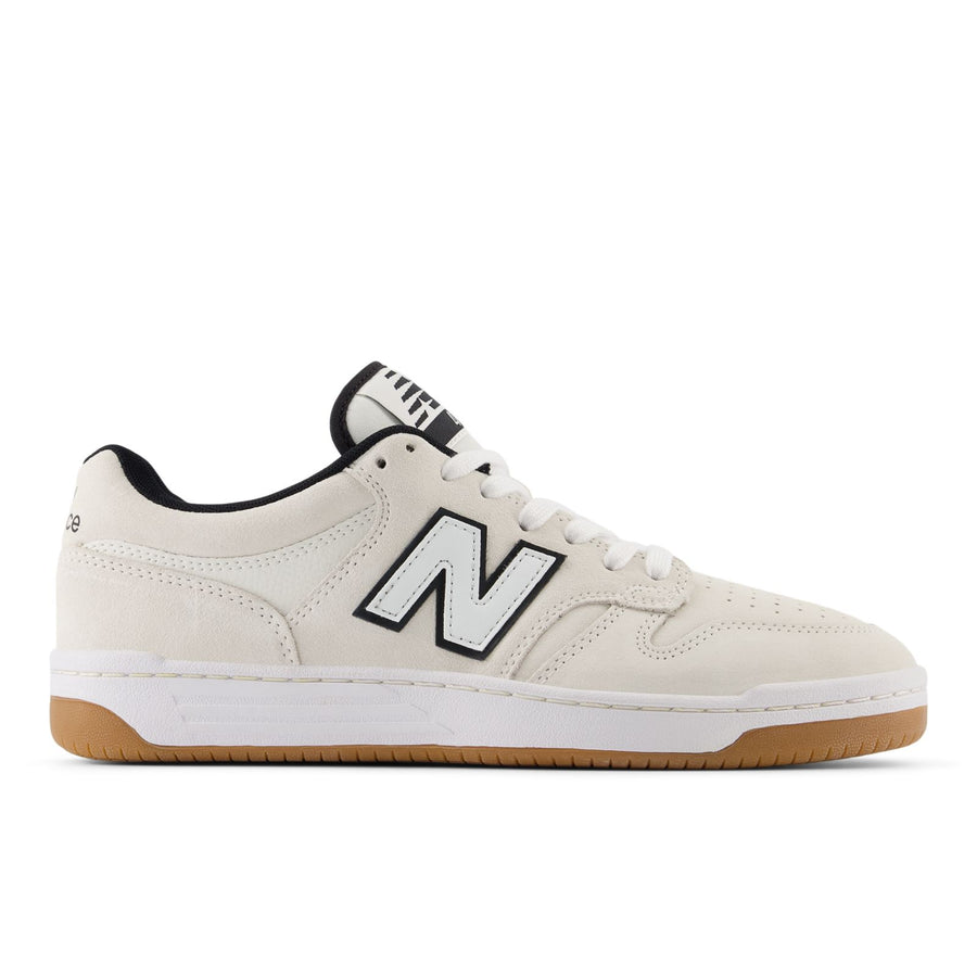 New Balance Numeric 480 - White / Black side view