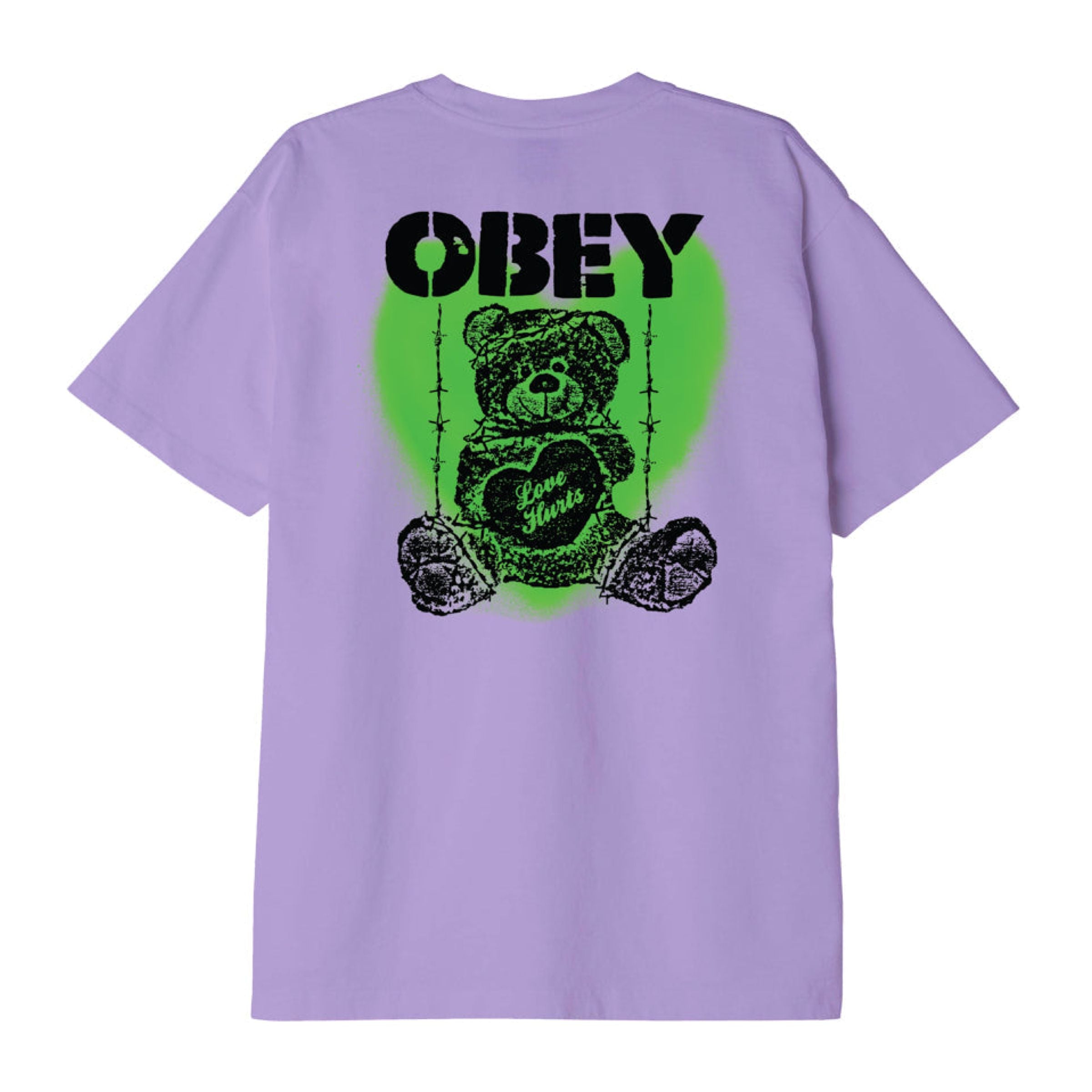 Obey Love hurts T-Shirt - Digital Lavender