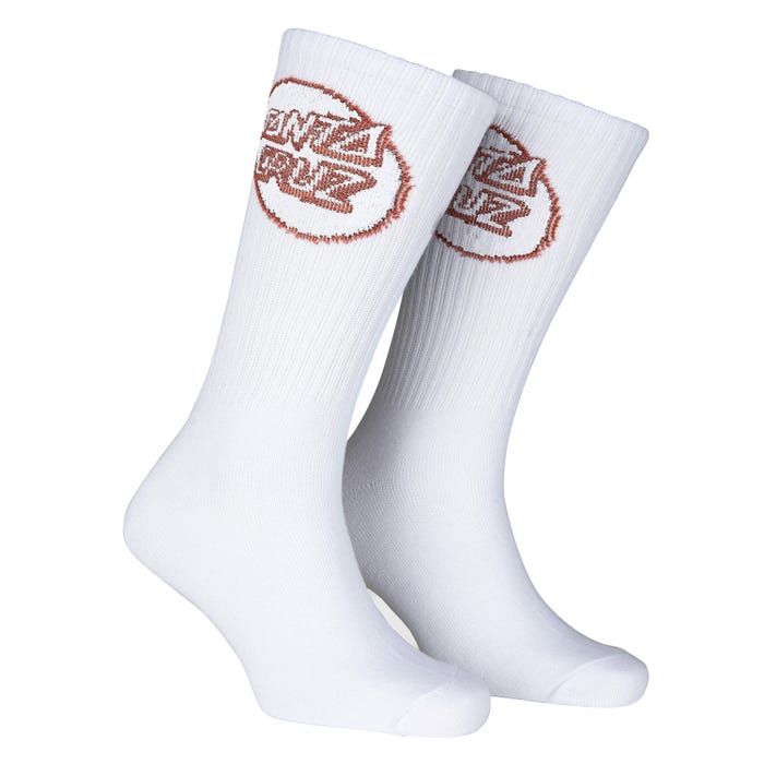 Santa Cruz Dissected Dot Socks - White product image 2