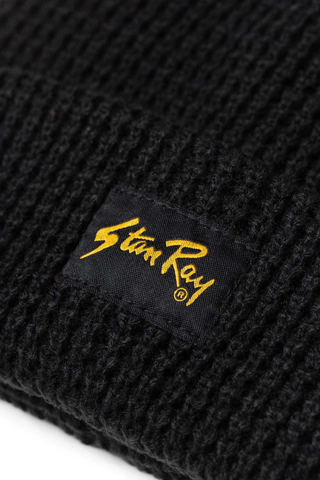Stan Ray Waffle Knit Beanie - Black