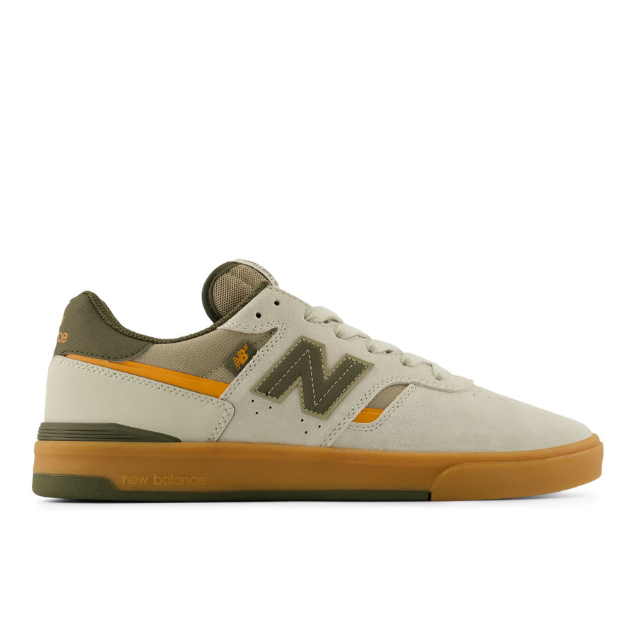 New Balance Jamie Foy 306 Cupsole - Timberwolf / Dark Moss side view