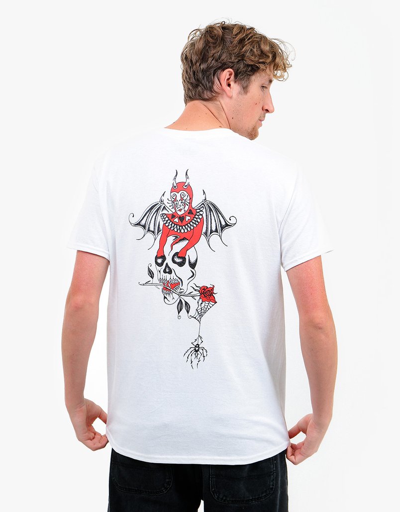 Welcome - Angel Basic T-shirt - White