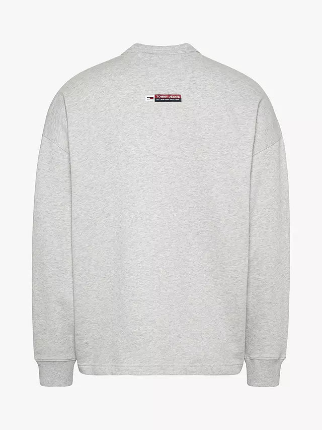 Tommy Jeans - College Archive Sweatshirt - Silver Grey Heather