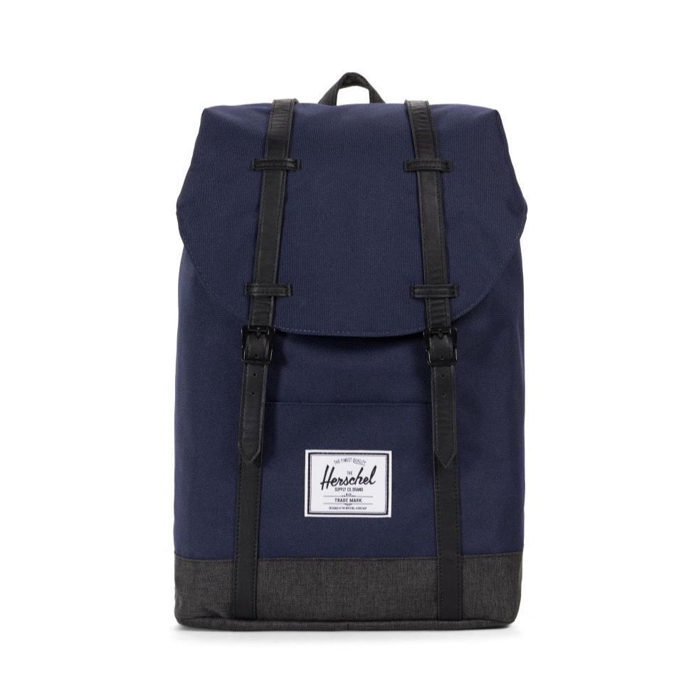 Herschel Retreat Backpack - Peacoat/Black Crosshatch