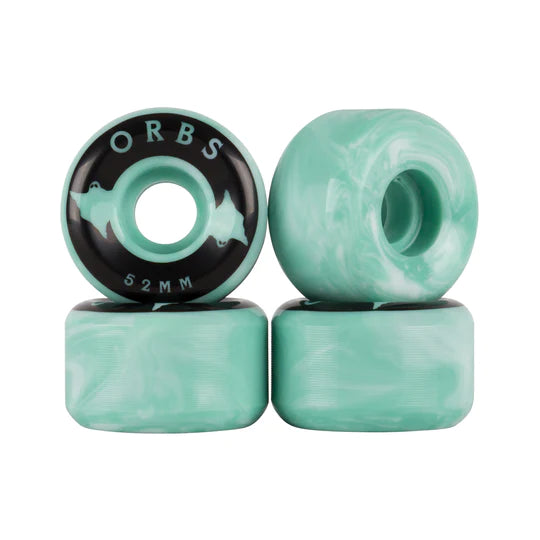 Orbs Specters - Conical - 99A - 52mm (Teal/White Swirl)